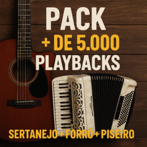 Pack com mais de 5.900 playbacks ( Sertanejo+ Forró + Piseiro)